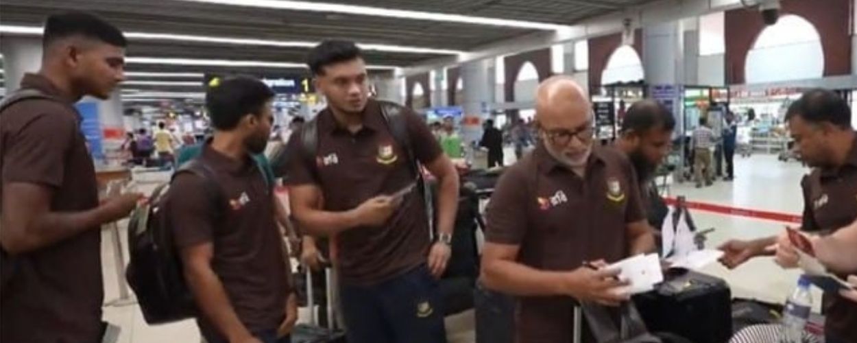 Bangladesh cricket team reaches Lahore for the series of two test matches