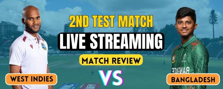 BAN vs WI, 2nd Test | Live Streaming and Match Details