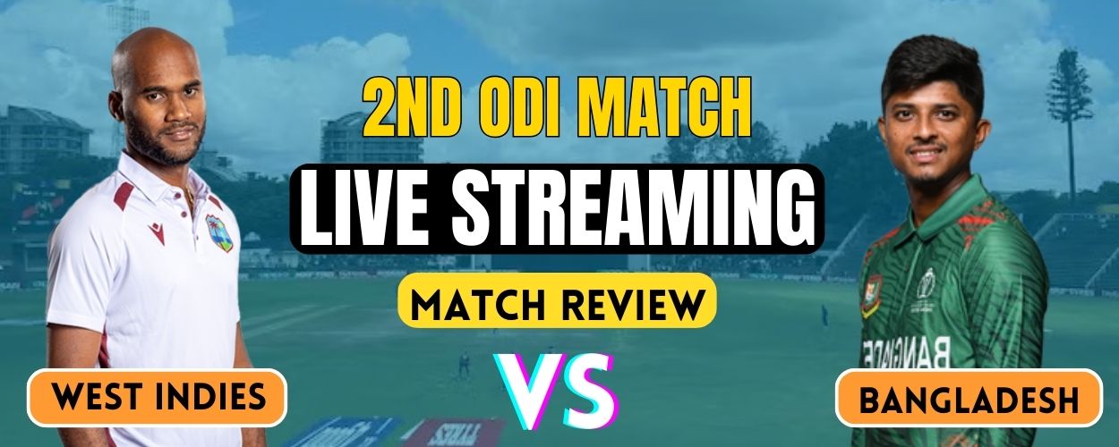 Bangladesh vs West Indies: 2nd ODI Live Streaming