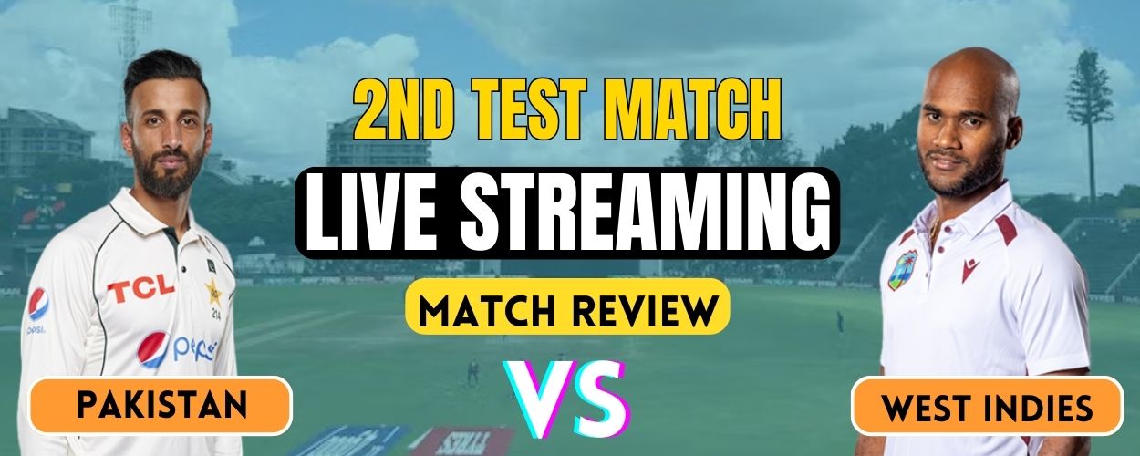 Pakistan vs West Indies | 2nd Test | Live Streaming