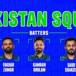 Pakistan Announces 15-Member Squad for ICC Champions Trophy 2025