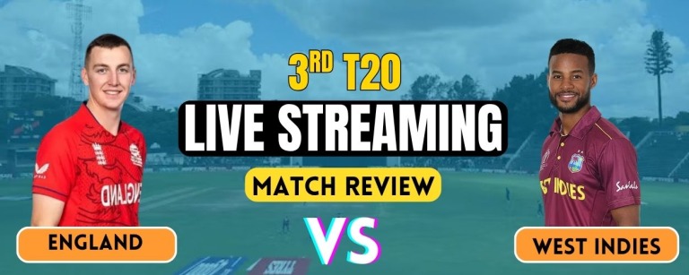 WI vs ENG 3rd T20I Live Streaming, Match Prediction & Playing XI